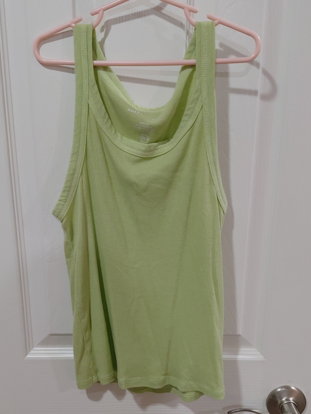 American Eagle Outfitters Light Green Tank Top